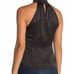 Kendall & Kylie Black Satin Halter Top S