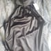 Kendall & Kylie Black Satin Halter Top S