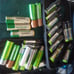 26 rechargeable batteries combination double A and triple A