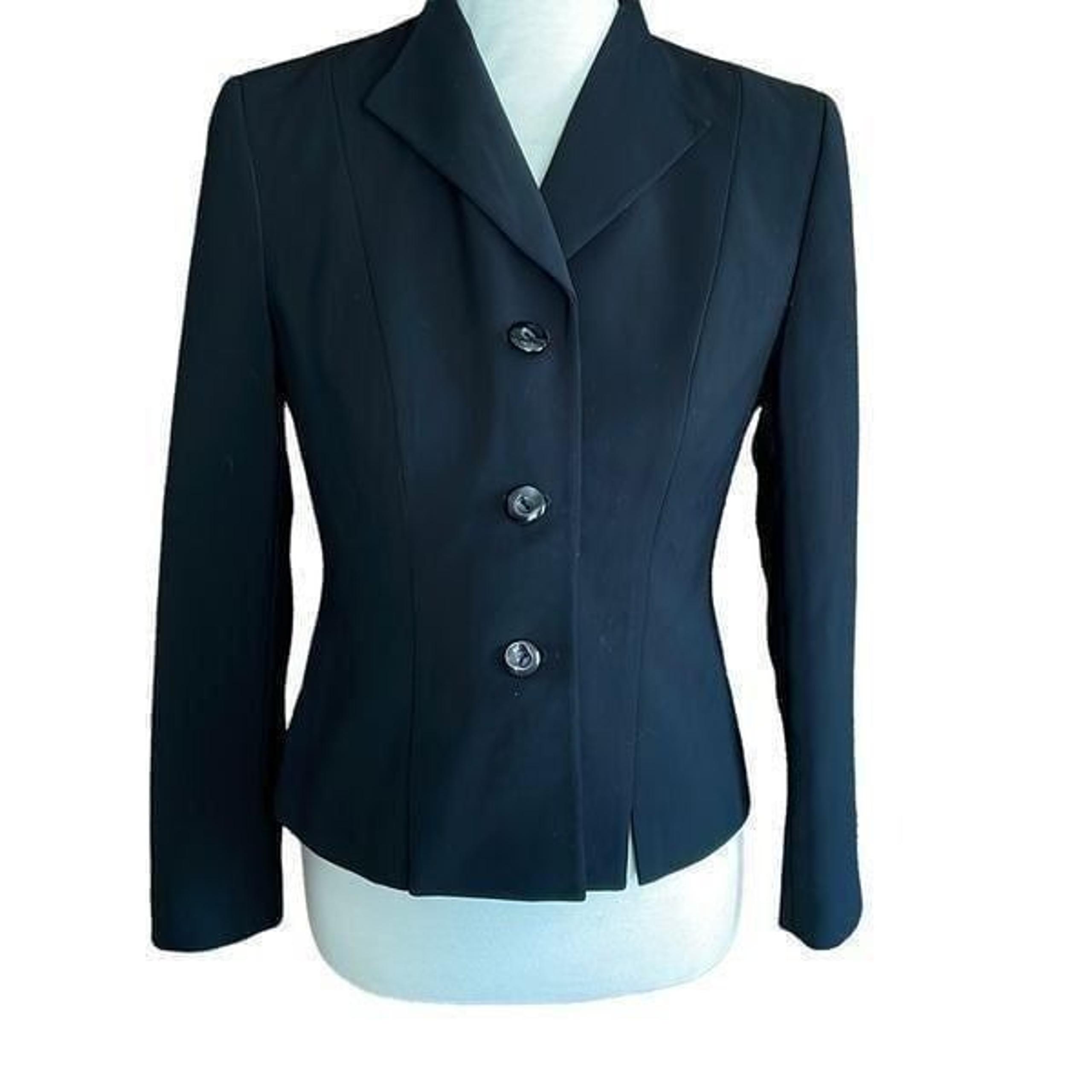 Le Suit Collections Black Tailored Fit Button Down Blazer-Vintage 80’s 4Petite