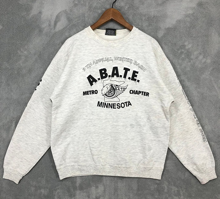 90s Metro Chapter A.B.A.T.E Tshirt - Minnesota Winter Bash - Made In Usa