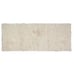 HOME WEAVERS Runner Bath Rug 21 x 54 Cotton Tufted Flat Pile Floral in Natural