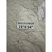 HOME WEAVERS Runner Bath Rug 21 x 54 Cotton Tufted Flat Pile Floral in Natural