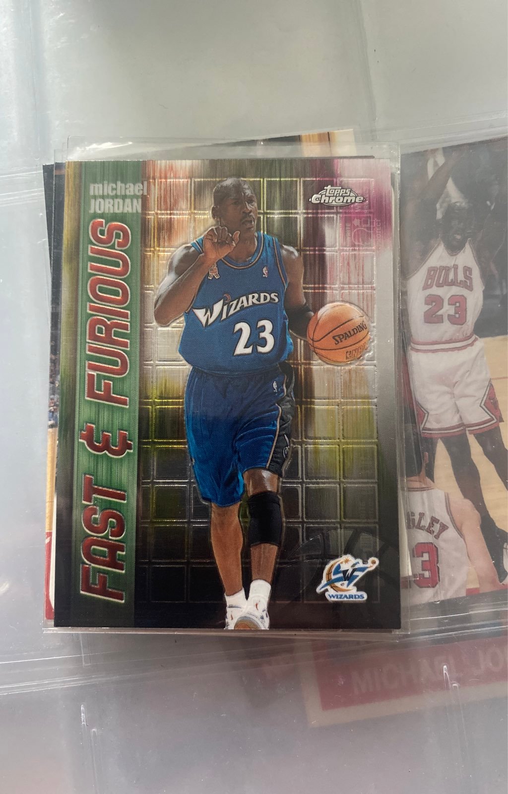 2002 Topps Chrome MJ in washington Wizar