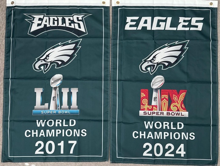 Philadelphia Eagles Super Bowl Championship flag Banners 3x5 Ft