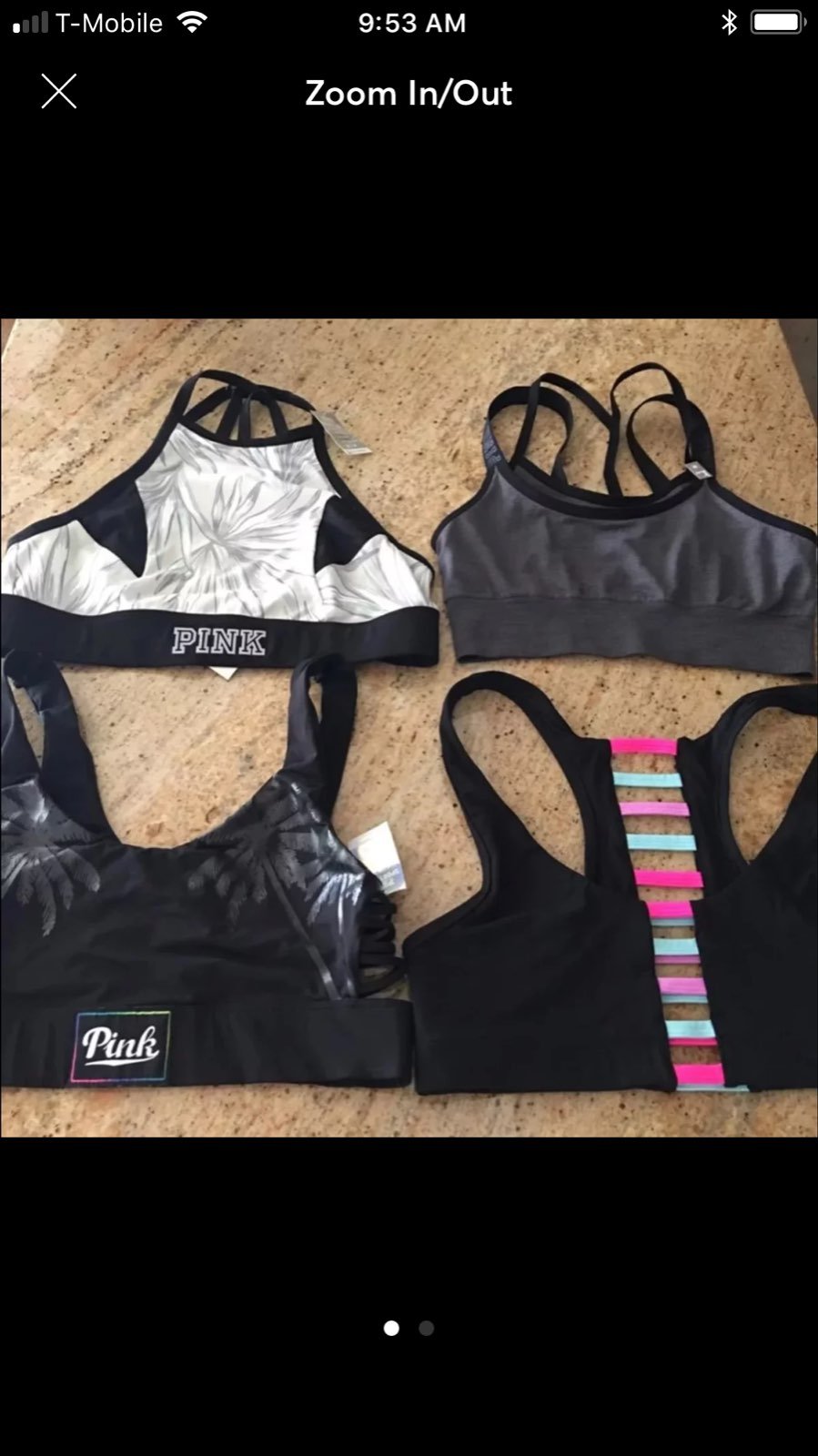Victoria Secret Pink Sport Bras 4x53 M