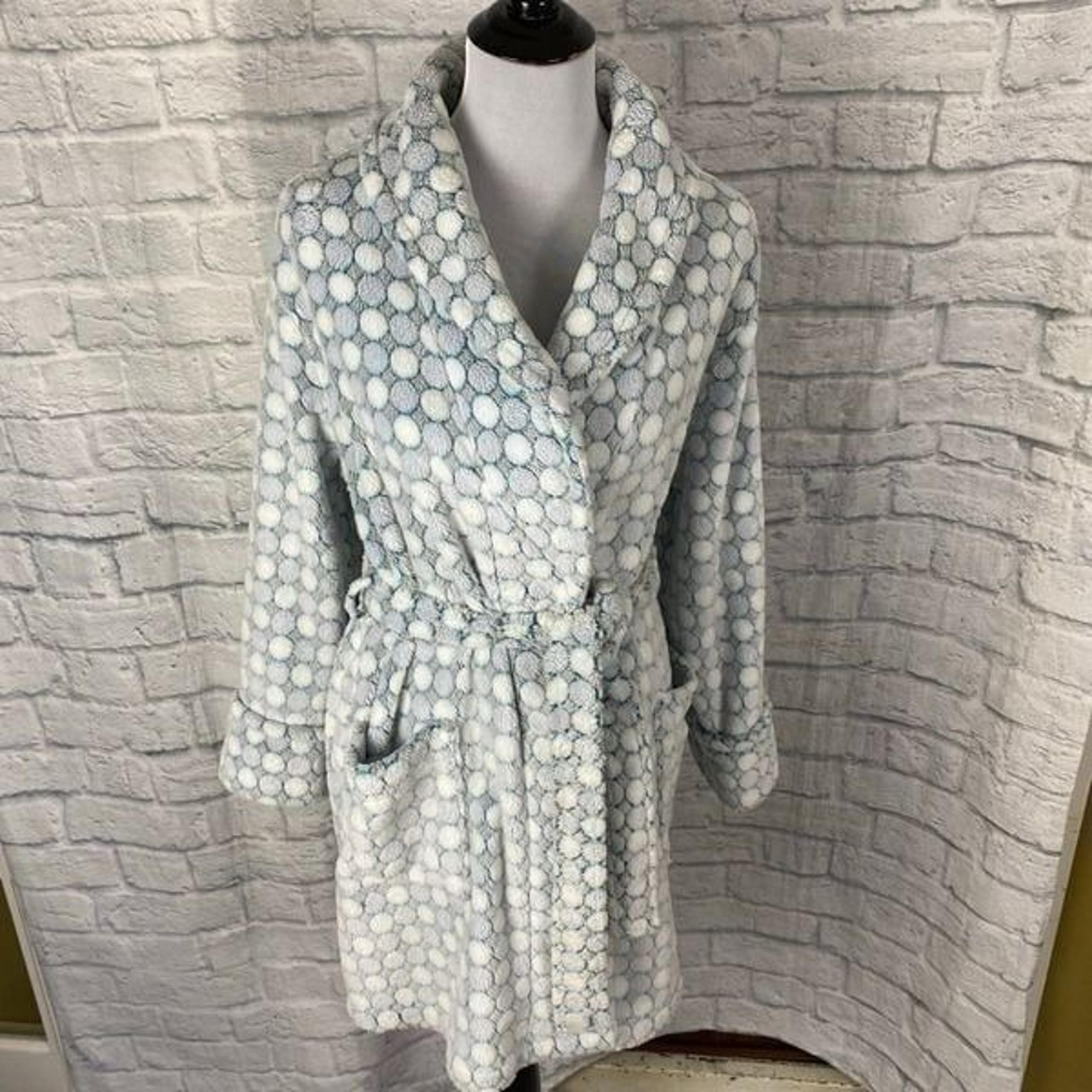 Sonoma intimates women S plush robe w/tie belt & front pockets