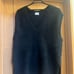 Green Label Relaxing Black V-Neck Vest