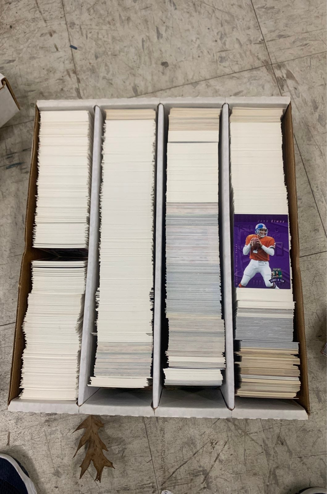 3000 football cards box lot collection