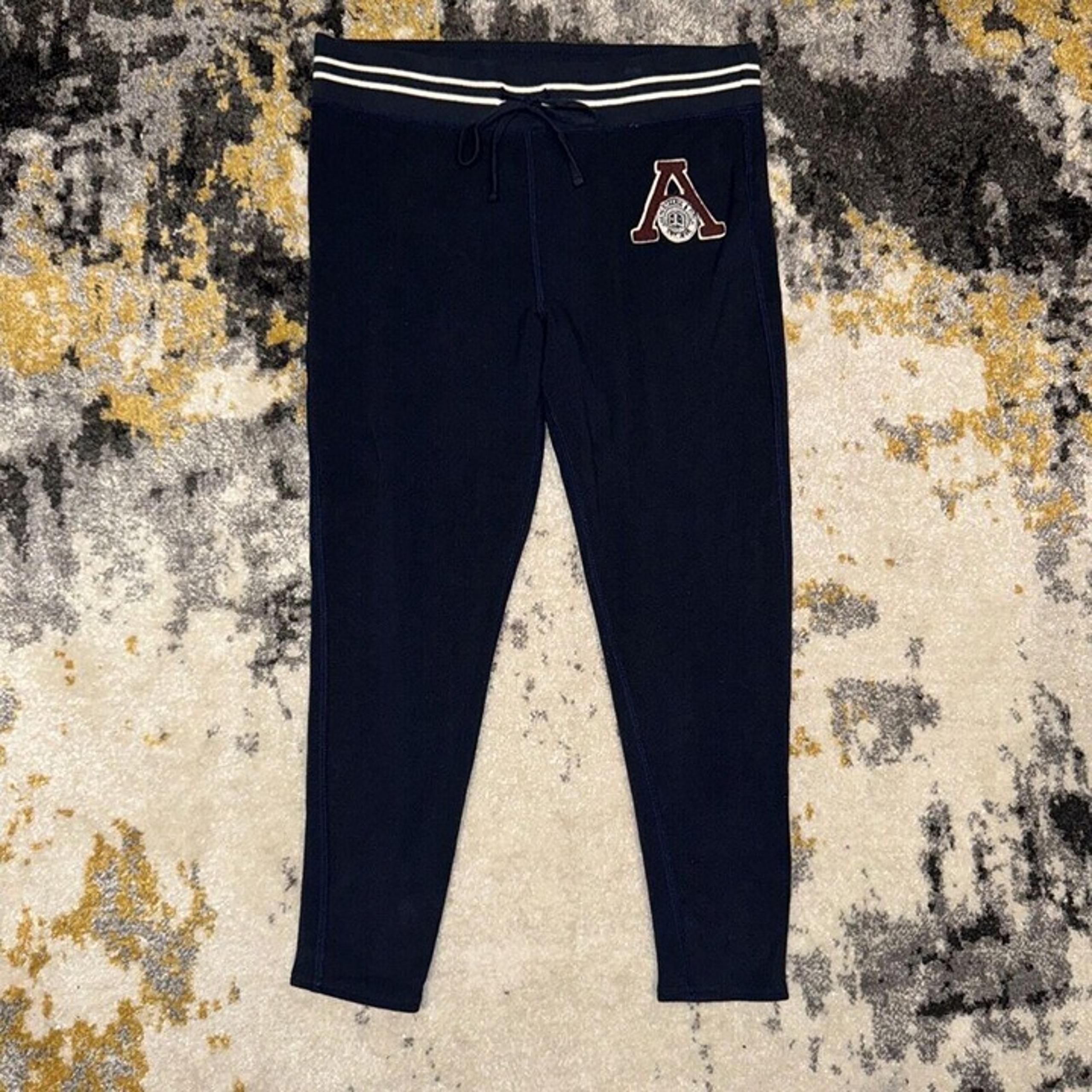 Abercrombie & Fitch Navy Blue Fleece Leggings Women’s Size X-Large