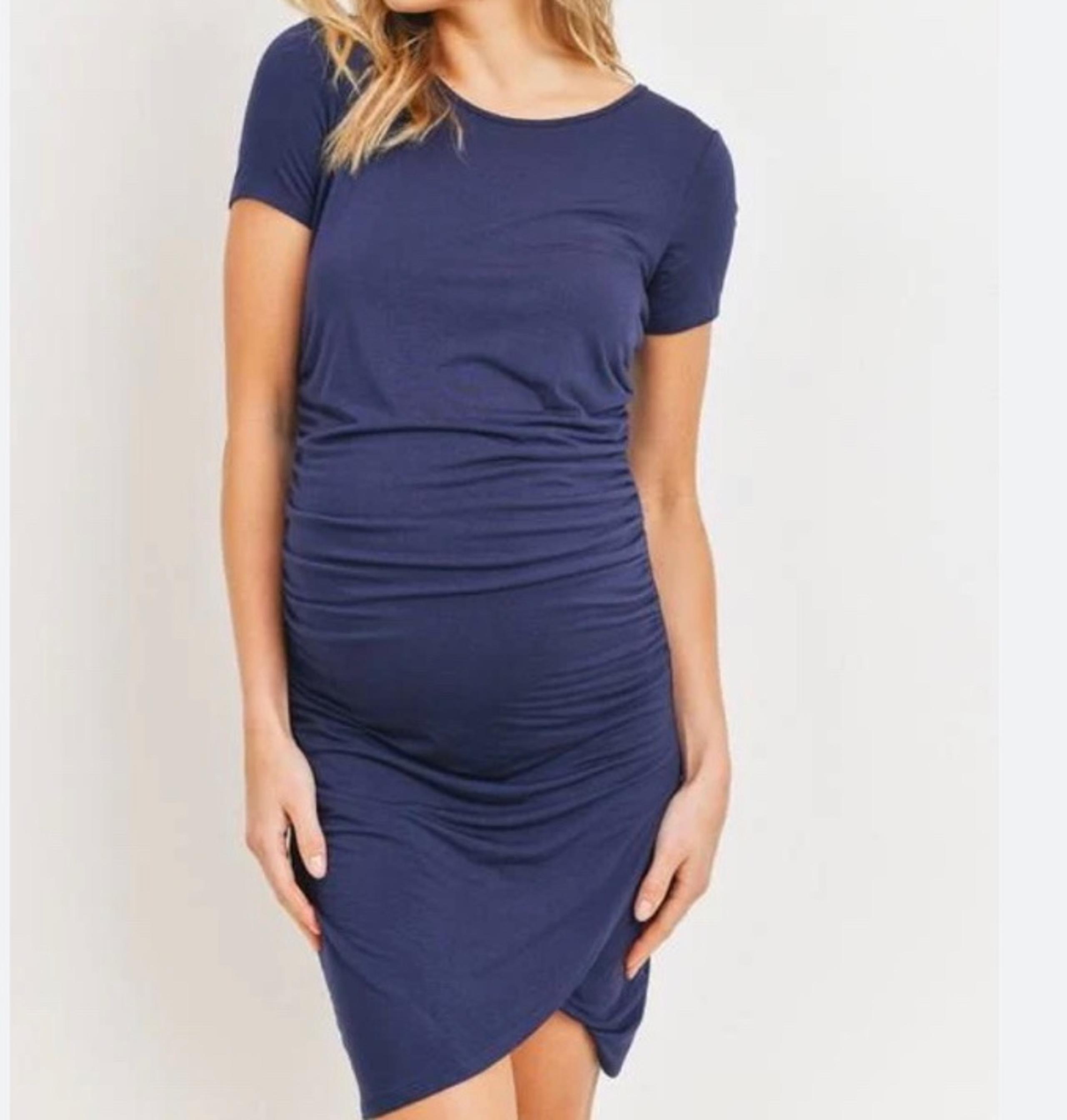 NWT Amazon Maternity Bodycon Navy Dress