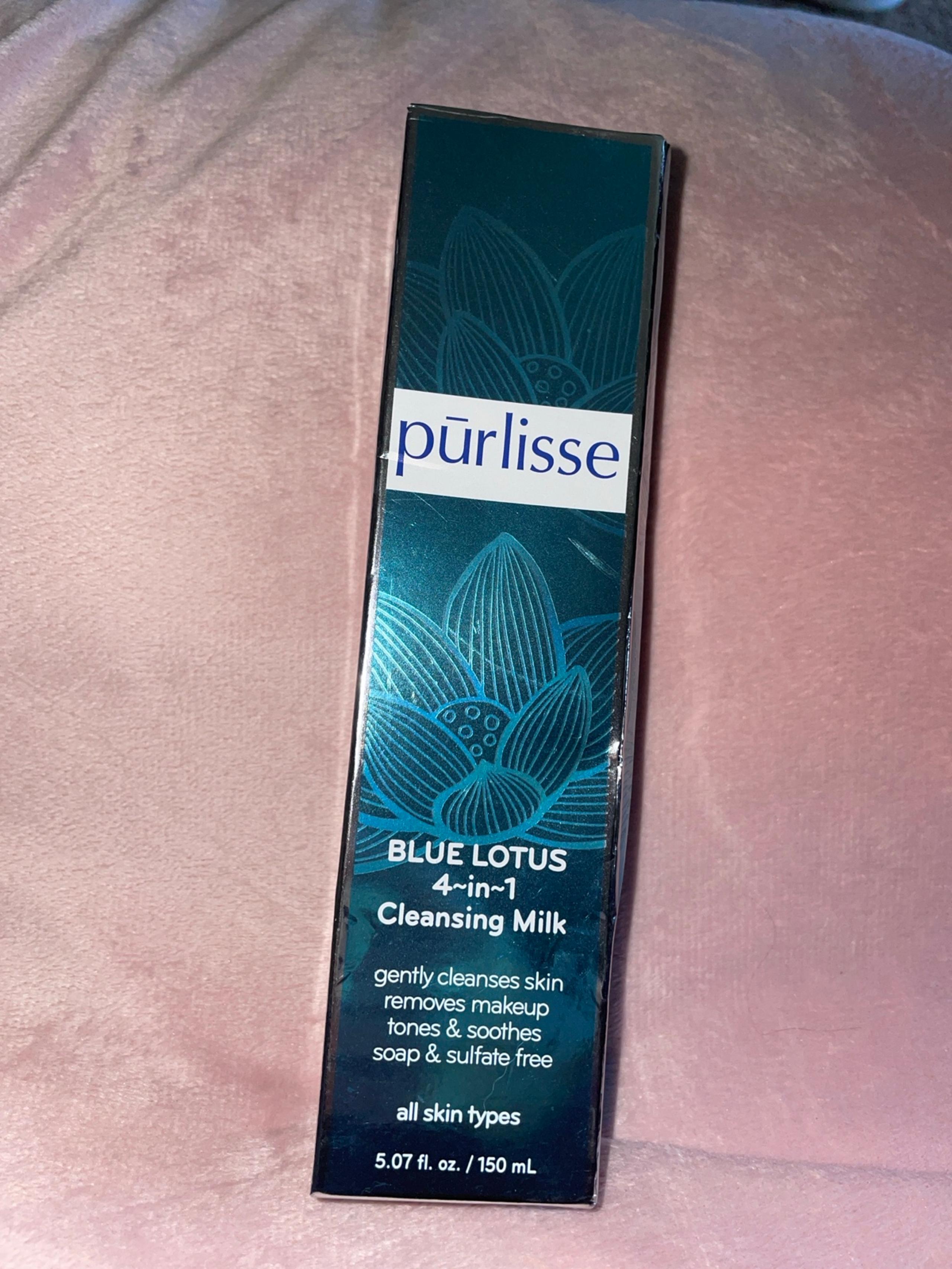 Purlisse blue lotus 4 in 1 cleansing milk. 5 oz.