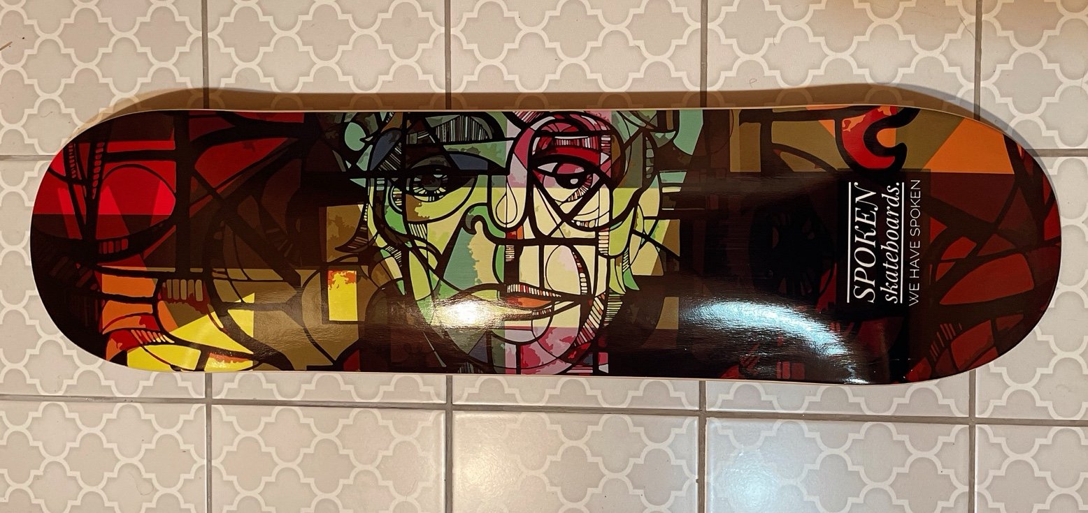 Spoken skateboards cubism skateboard deck
