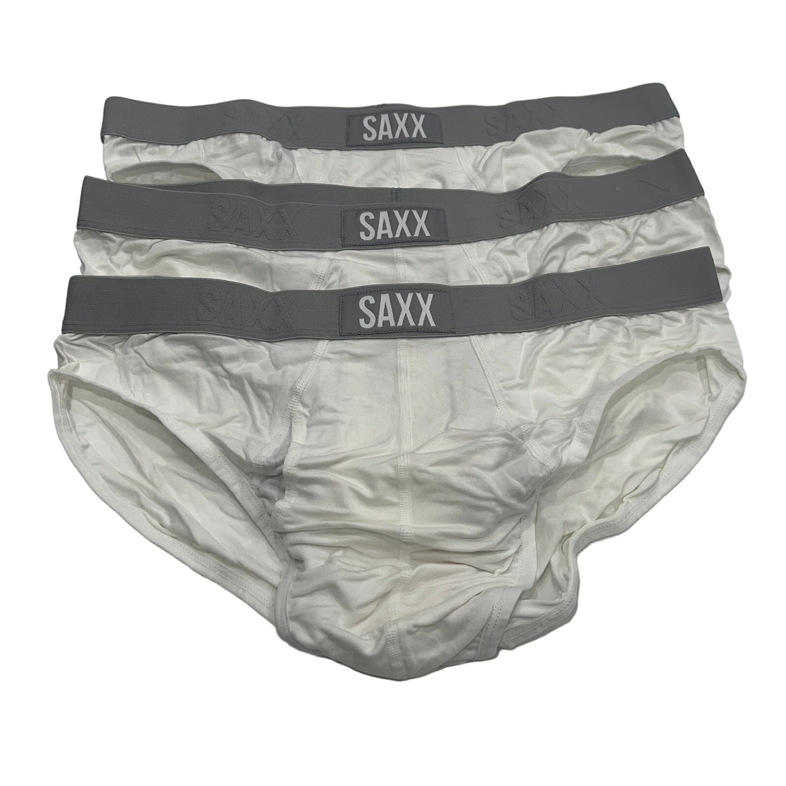 7-31 SAXX Men's Ultra Brief Ballpark Pouch 3-PACK White XL