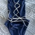 NWT Onia Margherita One-Piece Swimsuit Size Small Blue White High Neck Strappy