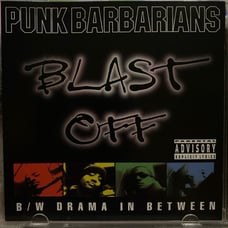 CD Single Punk Barbarians Blast Off PA 4-Trks “Drama In Between” Hole Punch