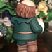 St Patrick's Day Leprechaun friends, one w/ pot of gold and four leaf clovers