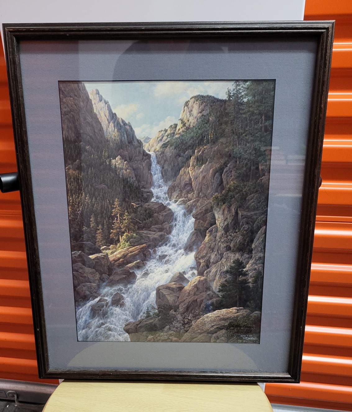 Larry Dyke Acts 7 50 Signed Lithograph Print Framed