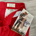 Vintage 1984 High Waist Pleated Red Bugle Boy Pants with original tags NWT SZ 34