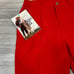 Vintage 1984 High Waist Pleated Red Bugle Boy Pants with original tags NWT SZ 34