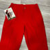 Vintage 1984 High Waist Pleated Red Bugle Boy Pants with original tags NWT SZ 34