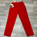 Vintage 1984 High Waist Pleated Red Bugle Boy Pants with original tags NWT SZ 34