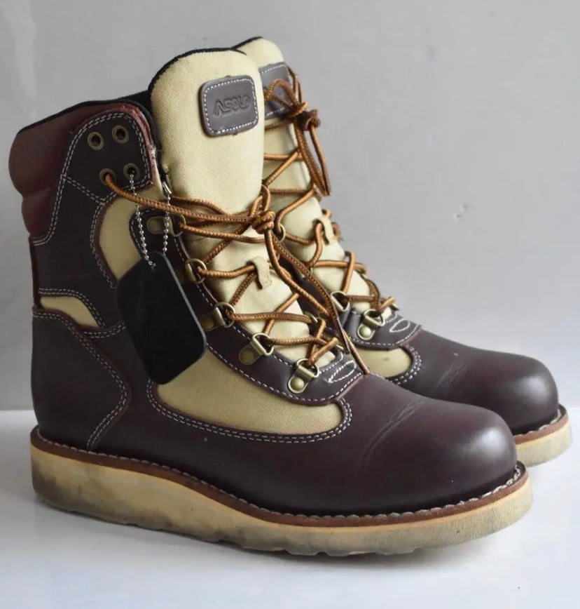 Asolo AS-1003M Welt High Burgundy Beige Boots