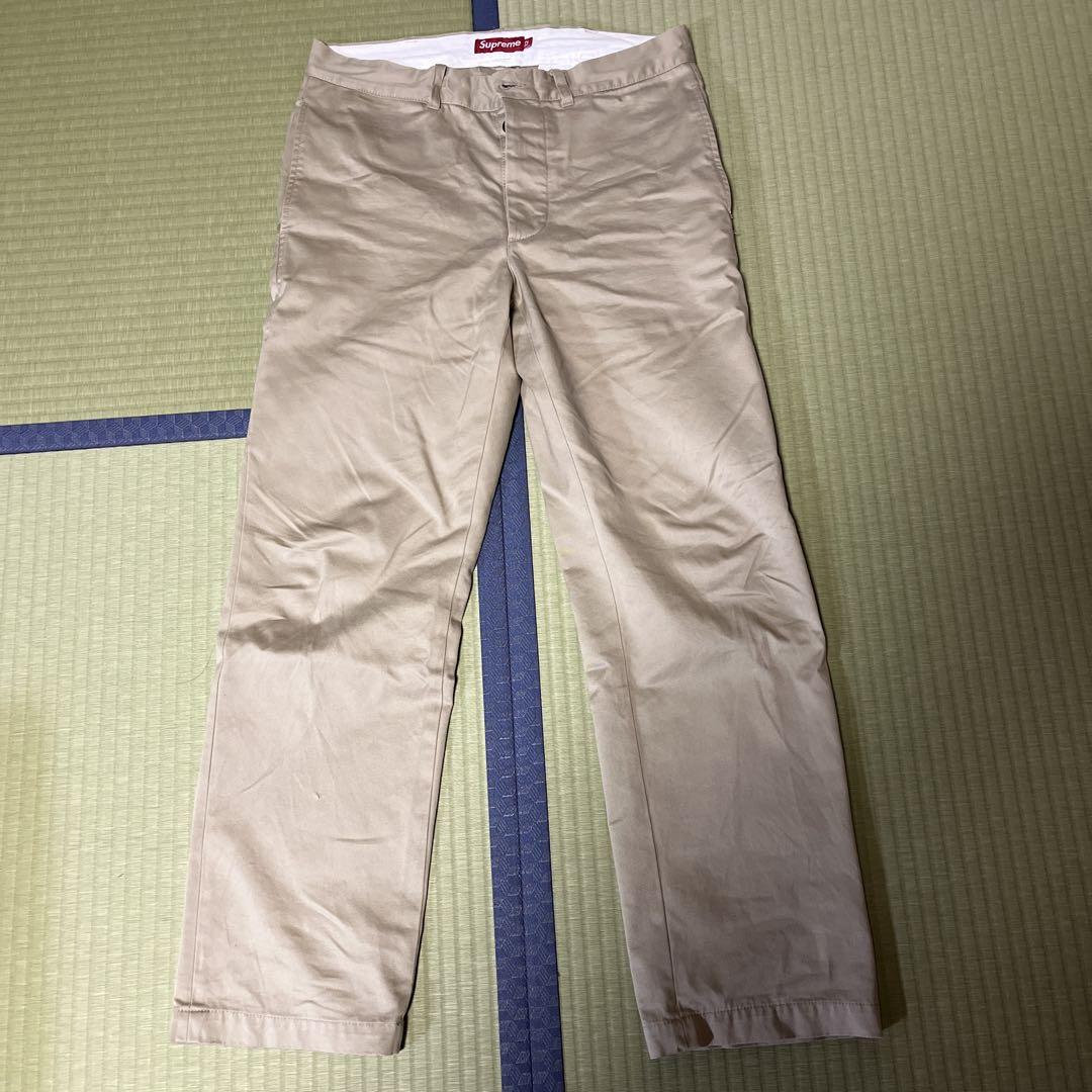 Supreme Beige Chino Pants Size 32