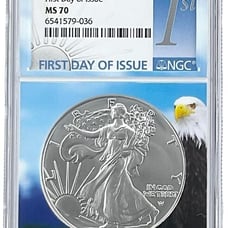2022 1oz American Eagle NGC MS70 - First Day of Issue Core