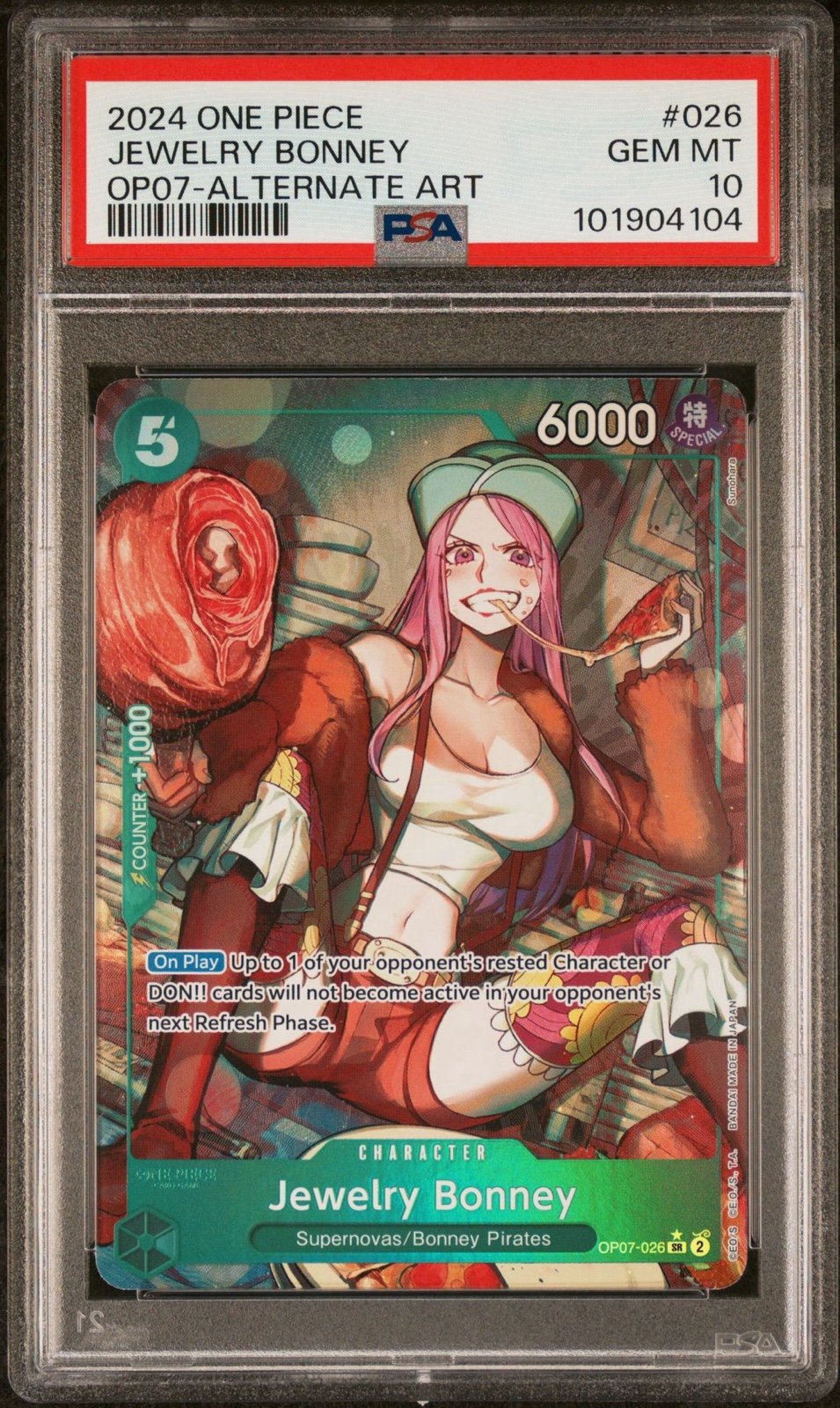 Jewelry Bonney Alternate Art #26 Psa 10 One Piece 500 Years In The Future 2024