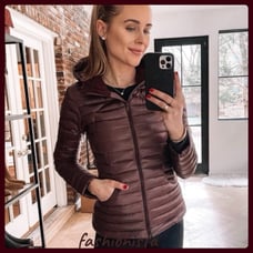Pack It Down Short Jacket Shine Chianti sz.6