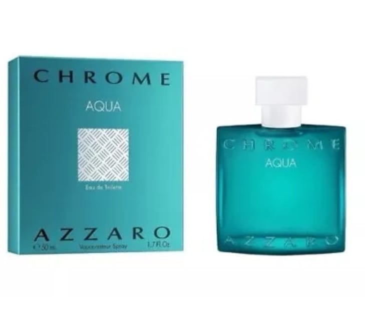 AZZARO CHROME AQUA MEN'S COLOGNE EAU DE TOILETTE 1.7 OZ/50 ML SEALED