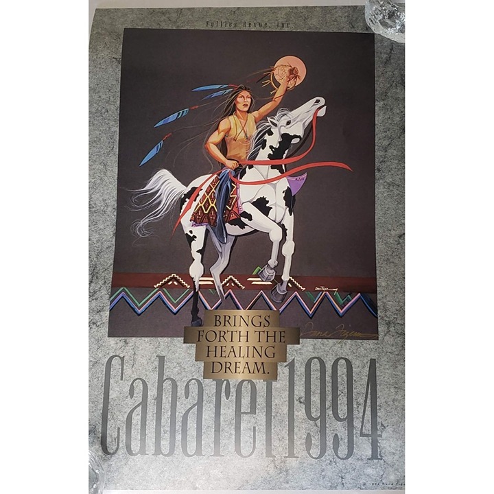 Artist Signed Dana Tiger Bring Forth Healing Poster Oklahoma Native American
