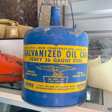 Eagle Manufacturing Co. Vintage antique galvanized oil can original