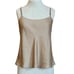 Vince Draped Camisole in Beige Small Womens Satin Silk Tank Top