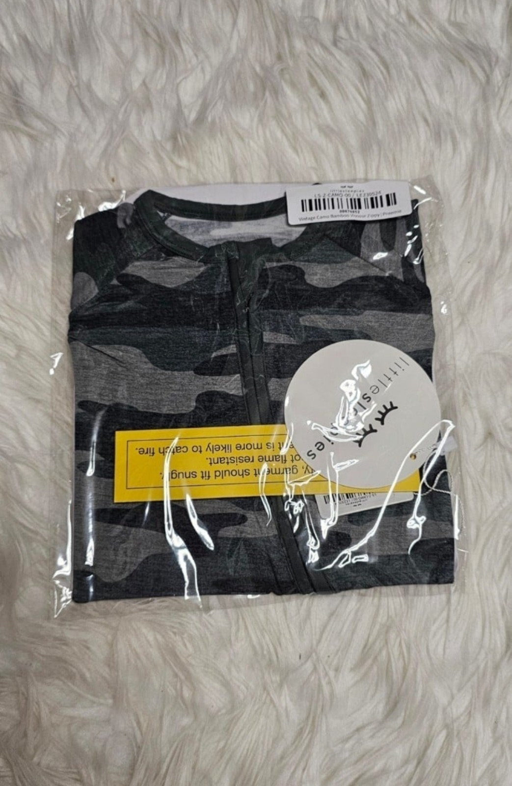 Little Sleepies VINTAGE CAMO Zippy Pajamas PREEMIE NIB