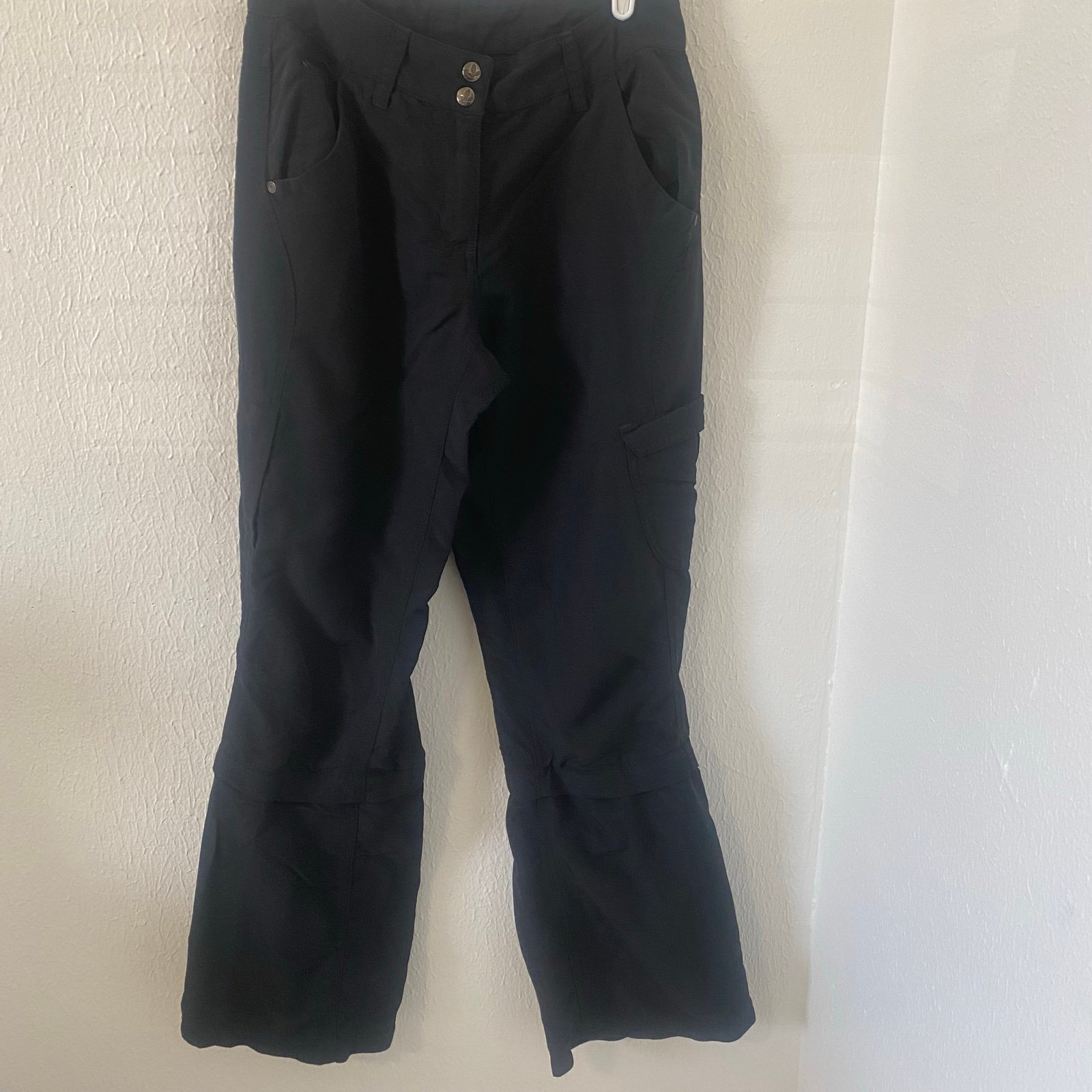 Mountain Equipment Co Op Convertible Black Hiking Pant 4 Short Removable Bottoms