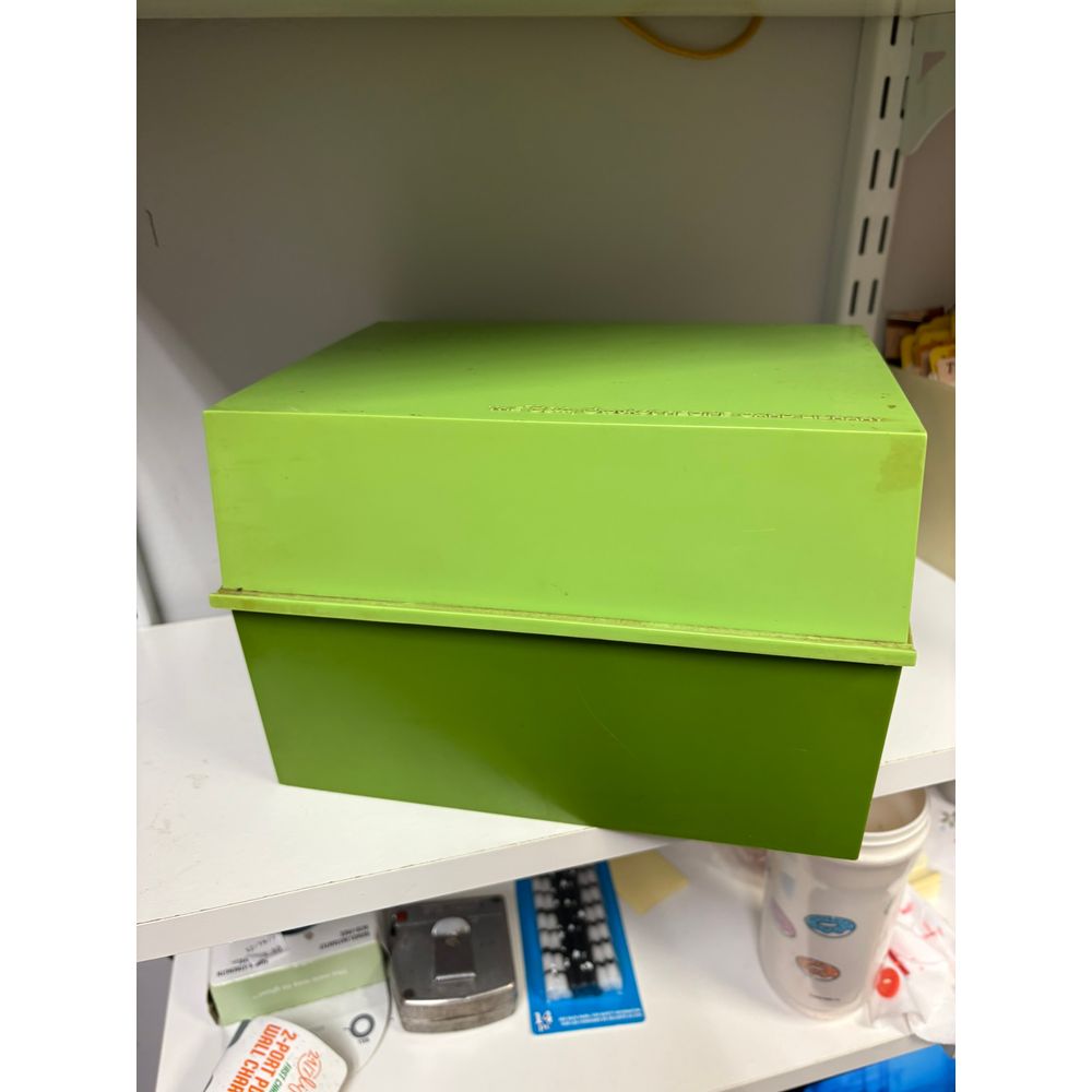 VTG Betty Crocker Neon Recipe Box FULL
