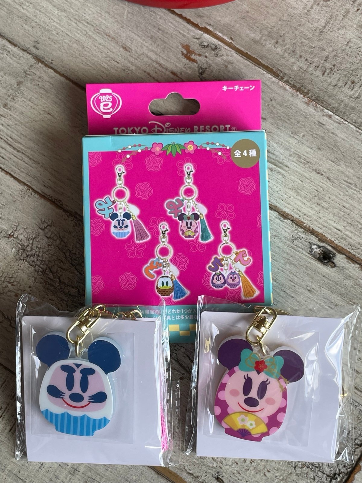New Release! Mickey & Minnie Daruma Keychains - New Year 2025, TDR Exclusive!