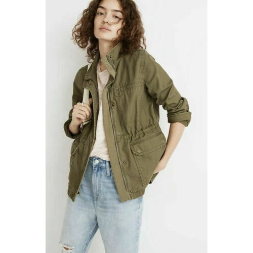 Madewell Dispatch Jacket In Desert Olive Green Sz XS