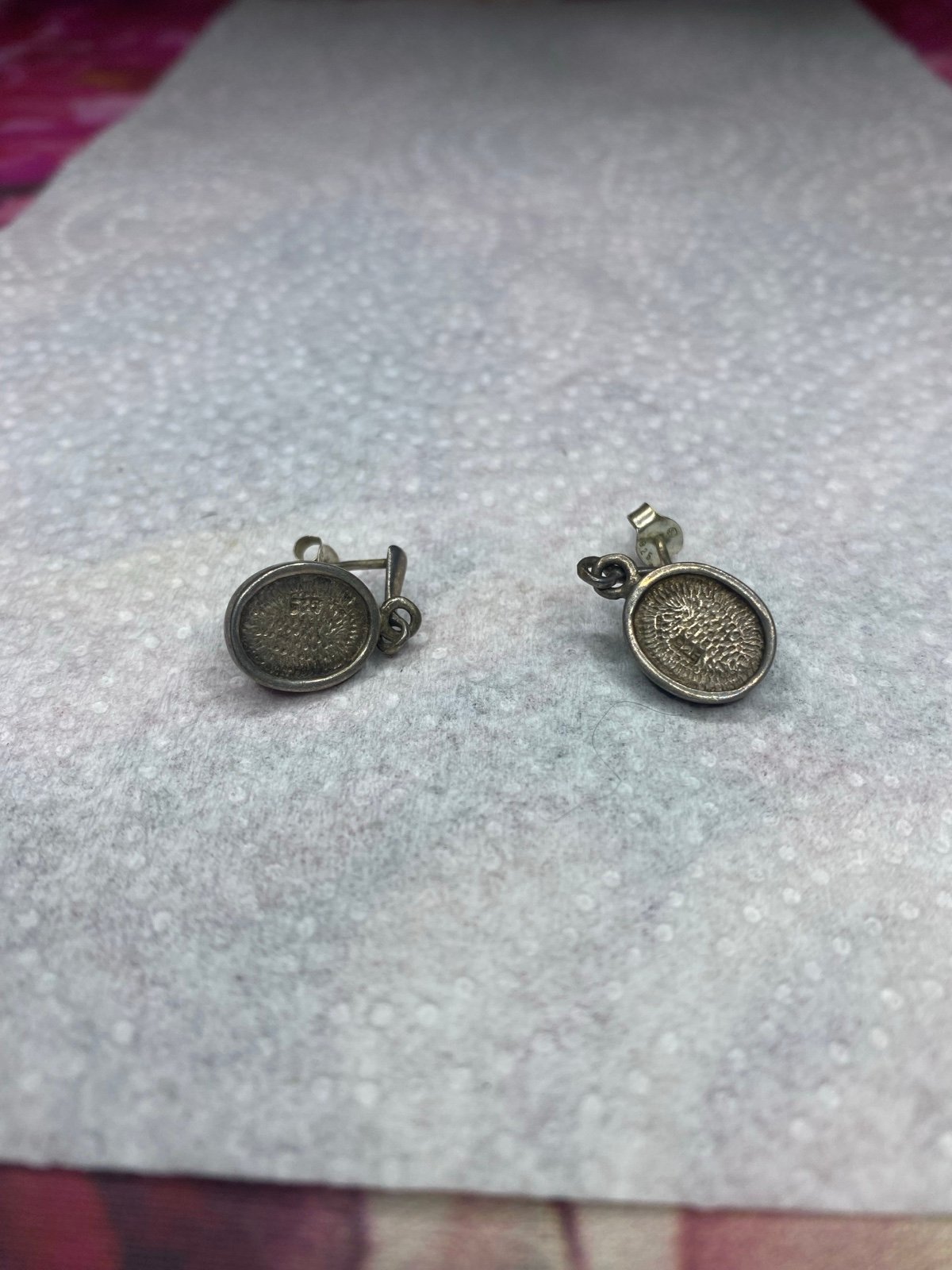 Vintage 925 mother of pearl earrings