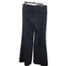 Black Halo Women's Black Wrap Around Apron Tie Waist Wide Leg Trouser USA Made 6
