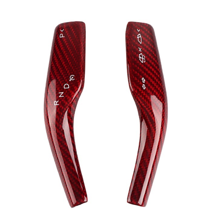 NEW Tesla Model 3 & Y Real Carbon Fiber Steering Wheel Paddle Shift Trim Cover