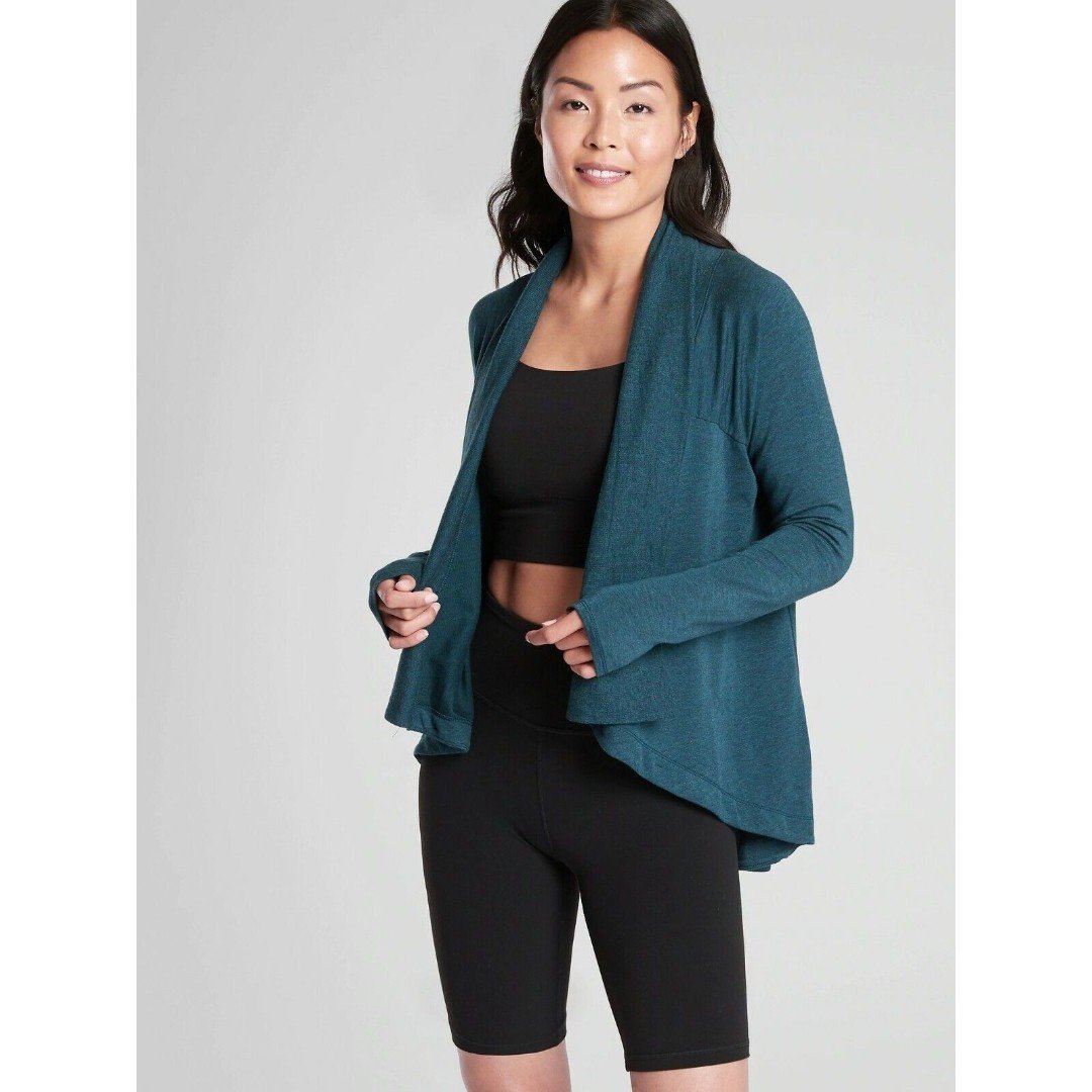 ATHLETA Nirvana Wear Two Ways Soft Stretchy Wrap NWOT Sz Large Tall