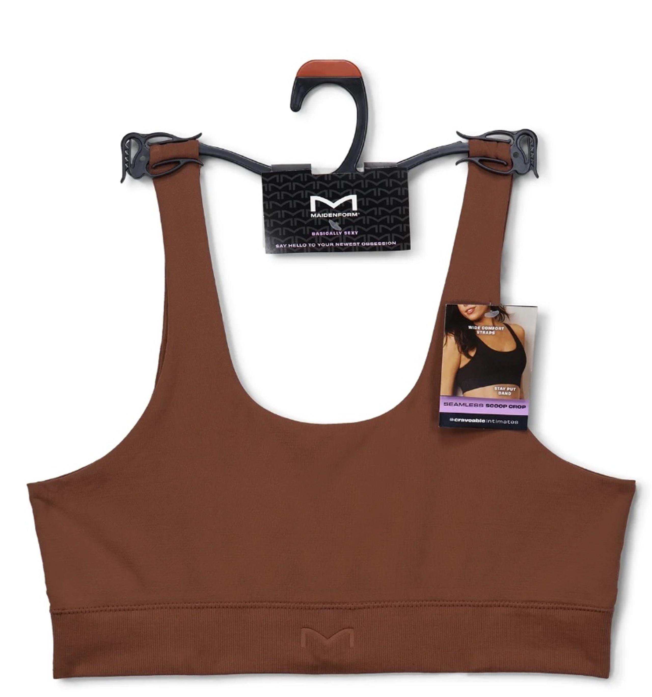 Maidenform Women’s Size 3XL Scoop Bralette Underwire & Padding Free Brown  NWT