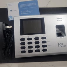 NGTeco Time Clocks for Employees Small Business, 2.4GHz WiFi Office Fingerprint