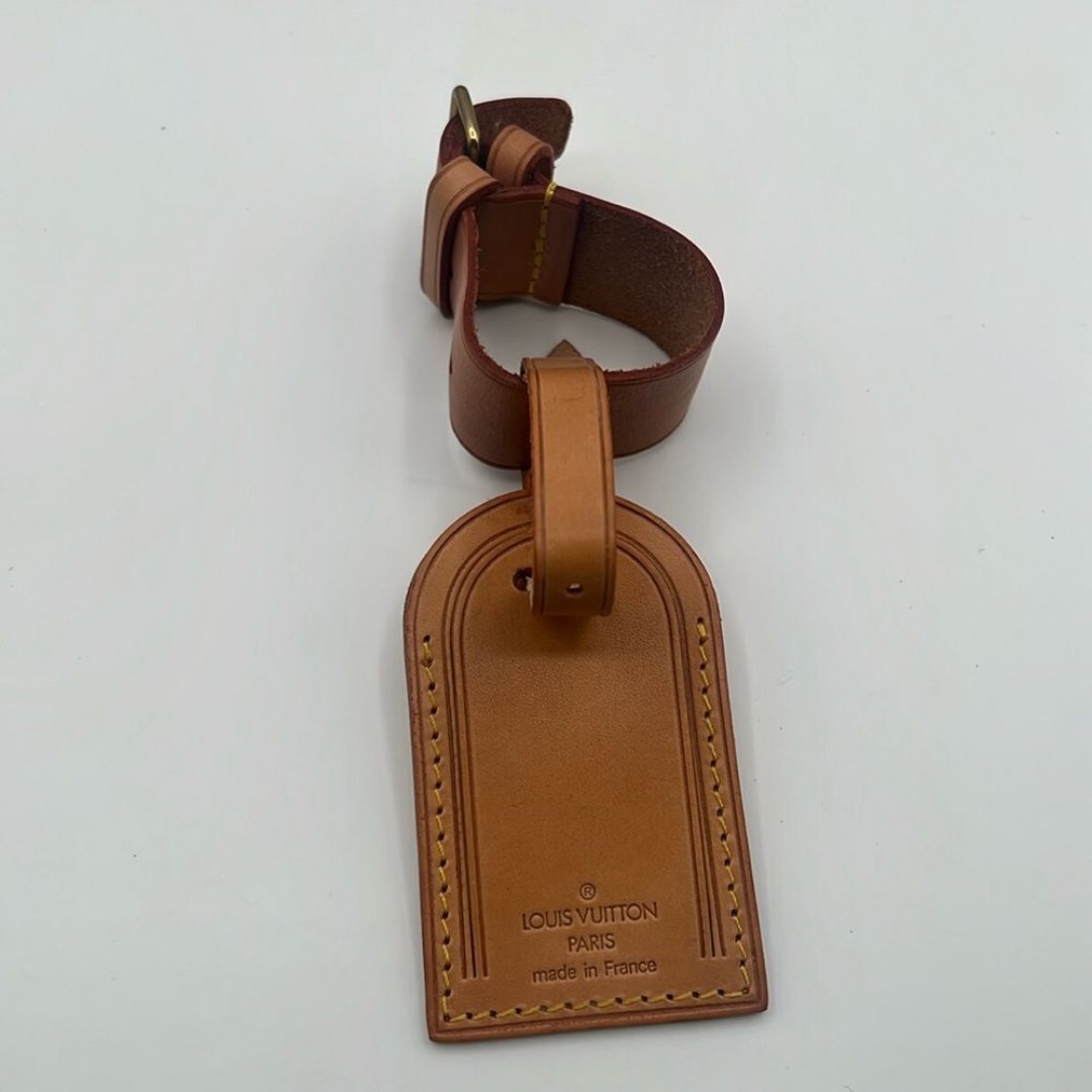 LOUIS VUITTON - VINTAGE VACHETTA LUGGAGE TAG AND HANDLE STRAP