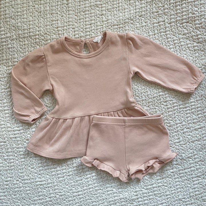 Jamie Kay Organic Cotton 2-piece Set- Rose Dust