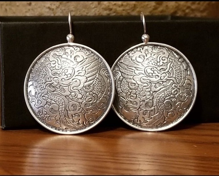 Silpada Sterling Silver Hand-etched Earrings