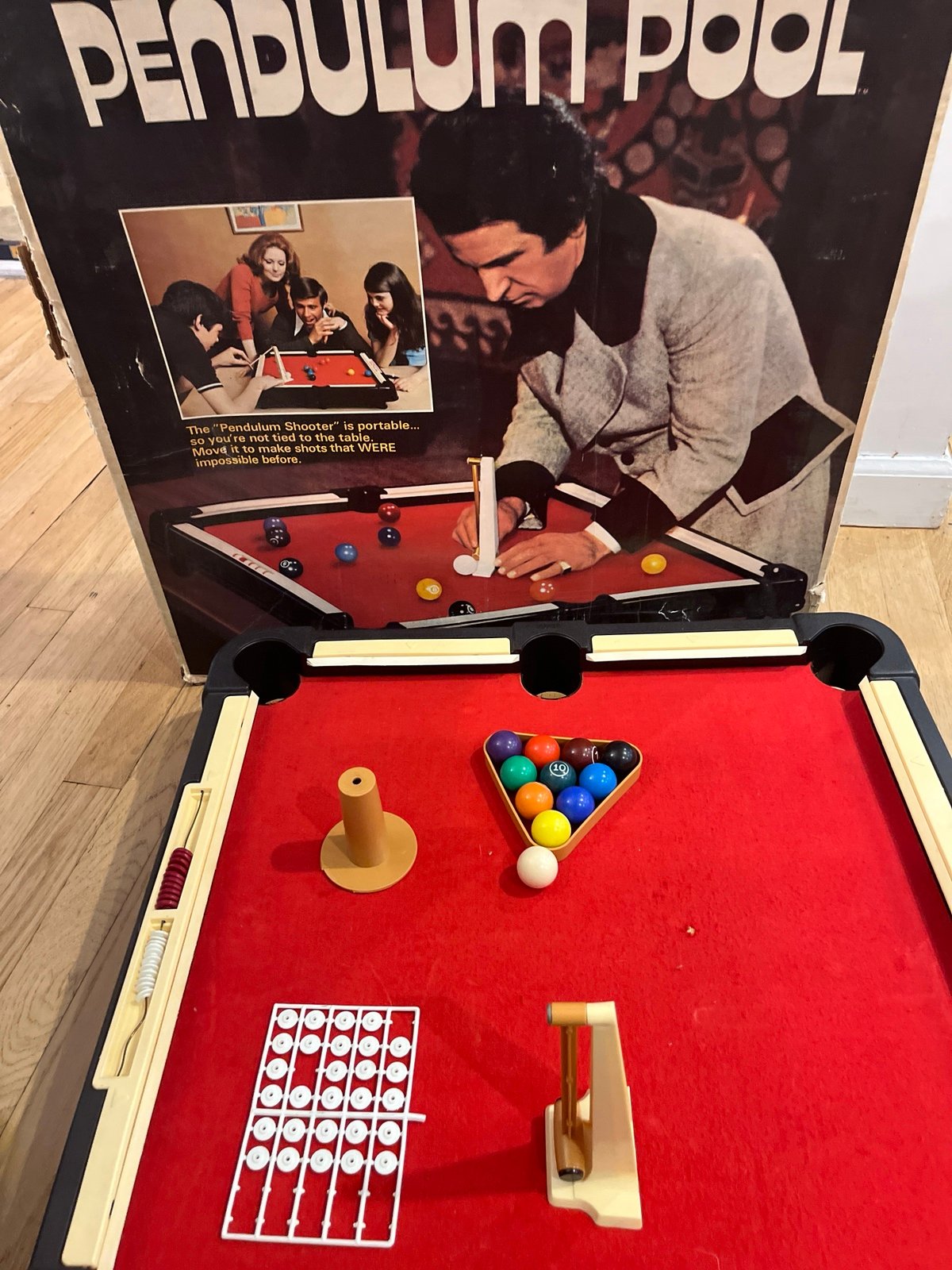 1971 Aurora pendulum pool Don knotts All pieces and balls